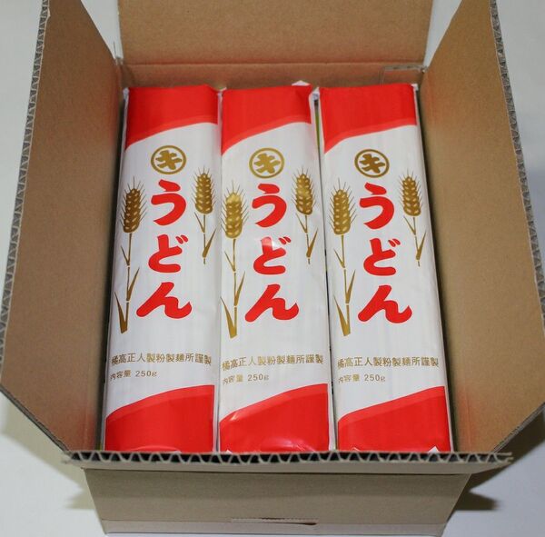 うどん (赤) (乾麺) 250g入り × 15袋