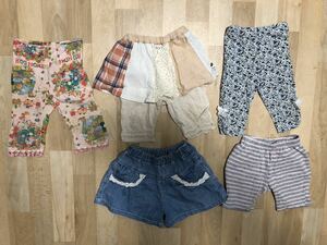 夏物パンツ　90 3枚セット　ハッカベイビー等