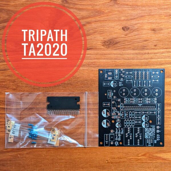 Tripath TA2020-020 デジタルアンプIC 基板 キット 金属皮膜抵抗 セット