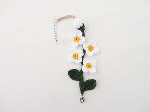 お花のブレスレット*レース編み*ハンドメイド*790