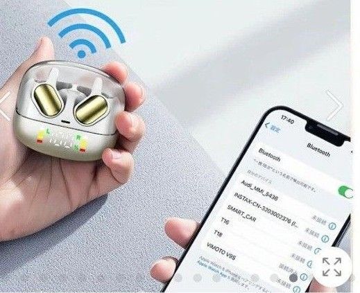 Bluetooth 5.4 ワイヤレスイヤホン IPX7防水