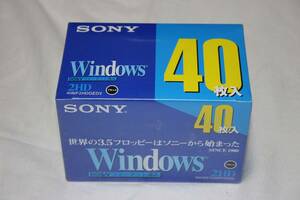 ★　送料無料！ ★　未開封品　SONY　ソニー 3.5インチ　フロッピーディスク　DOS/Vフォーマット済み　40枚×3　計120枚 【 40MF2HDGEDV 】