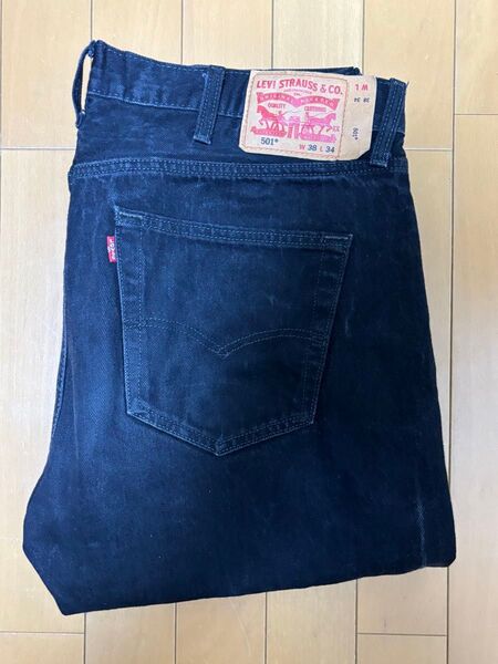 リーバイス501 W38 L34 ブラックデニム Levis