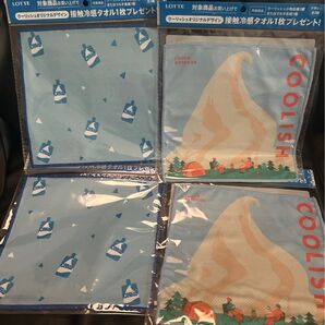 クーリッシュ 接触冷感タオル 2種4枚