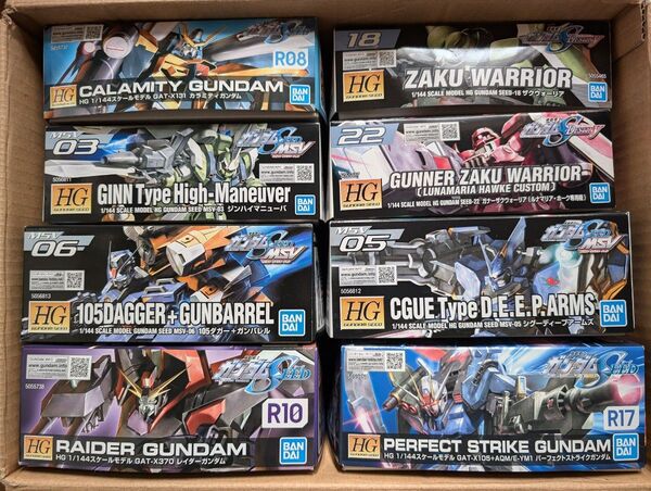 バンダイ HG 1/144 ガンダムSEED プラモデル 8種 ザクウォーリア ジン シグー 105ダガー レイダー他