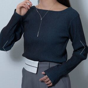 COLONY2139 配色ランダムテレコ2WAYスクエア長袖Tシャツ