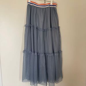 AS KNOW AS PINKY スカート ウエストゴム ロング