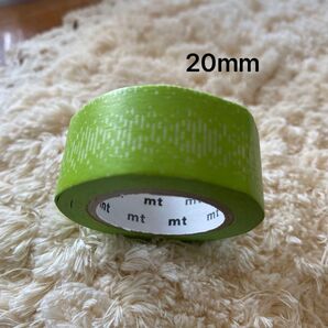 廃盤 mtマスキングテープ 水滴グラデーション・グリーン 20mm