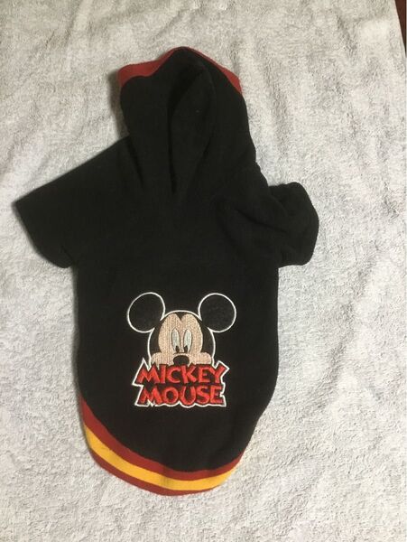 ミッキーマウス ペット服 黒 ドッグウェア
