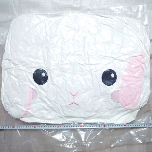 ぽてうさろっぴー 耳付きBIGクッション しろっぴー アミューズ/アミュファン プライズ景品用 当時物 ぬいぐるみ