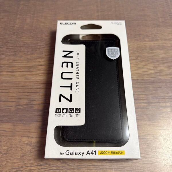 Galaxy A41用ソフトレザーケース/磁石付(手帳型) 12194