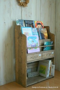 ★★ M &amp; M Brawer Magazine Rack (W60) дуб или коричневый. Неиспользованный ★★