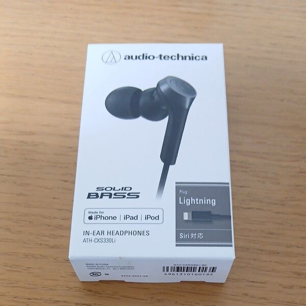 SOLID BASS Lightning用イヤホン ATH-CKS330Li BK ブラック