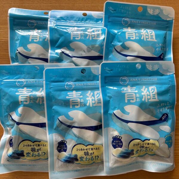 ANA 青組 あおグミ トリトンブルーハワイ味 6袋