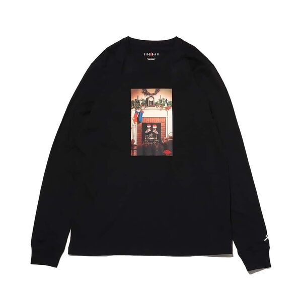 NIKE ナイキ jordan ジョーダン ジャンプ 長袖Tシャツ ロンT コットン ブラック系 サイズL◇新品未使用タグ付正規品