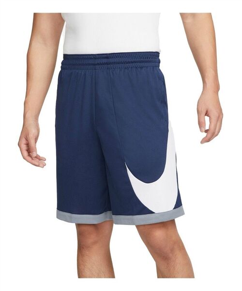 NIKE ナイキ Dri-FIT ハーフ ショート バスケパンツ スウォッシュロゴ ネイビー系 サイズL◇新品未使用タグ付正規品
