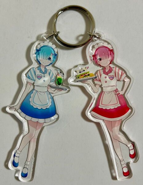☆リゼロ☆ラムとレムの誕生日生活☆ふたごキーリング☆