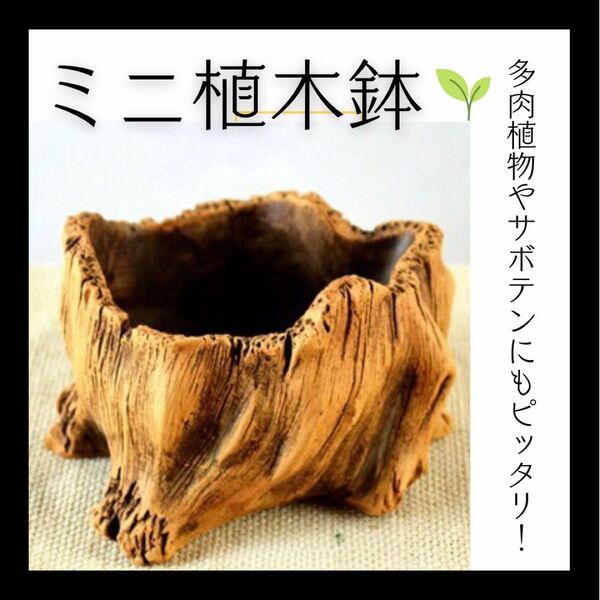 切り株風 植木鉢 陶器製 ガーデニング レトロ 雑貨 ガーデン ベランダ 園芸グッズ フラワーポット 盆栽 観葉植物