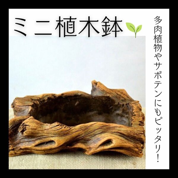 B 切り株風 植木鉢 陶器製 ガーデニング レトロ 雑貨 ガーデン ベランダ 園芸グッズ フラワーポット 盆栽 観葉植物