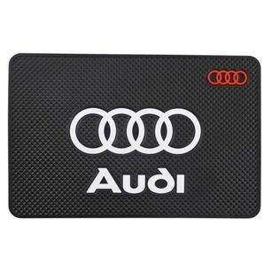 アウディ 3D 立体 ロゴ エンブレム ゴムマット ダッシュボード すべらない マット AUDI