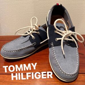 トミーヒルフィガー TOMMY HILFIGER スエード デッキシューズ 25cm