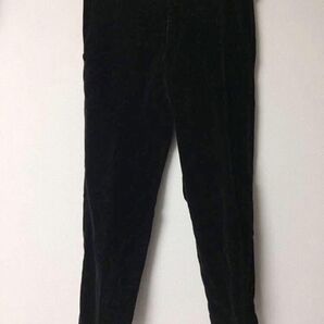 Alexander McQueen 05AW 本人期 ベロア スキニー パンツ ブラック ウエスト切り替え