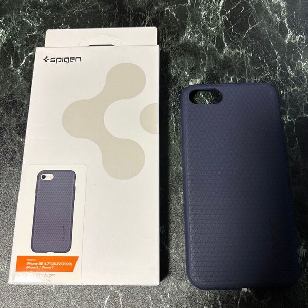 Spigen iPhoneケース ラギッド・エアー ネイビー 中古品
