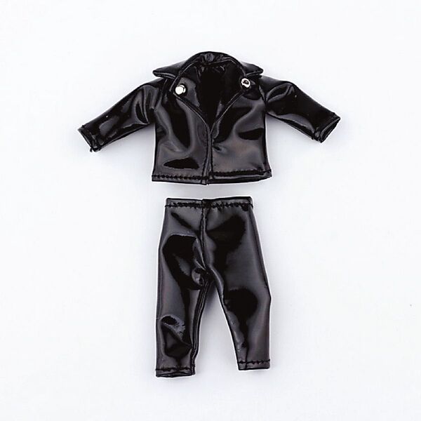 服 エナメル 黒 ふく ピコニーモP ピコドール オビツ11 ねんどろいどどーる ズボン パンツ 革服 着せ替え ドール 人形