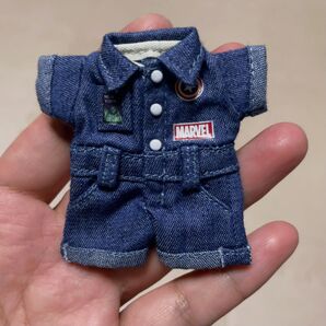 つなぎ 紺色 服 洋服 パンツ ふく オビツ11 ねんどろいどどーる ピコニーモ ピコドール オーバーオール 着せ替え デニム