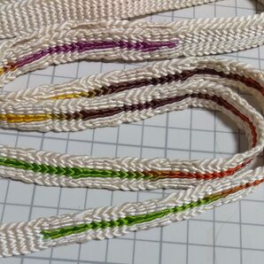 平組 帯締め 白地 グラデーション