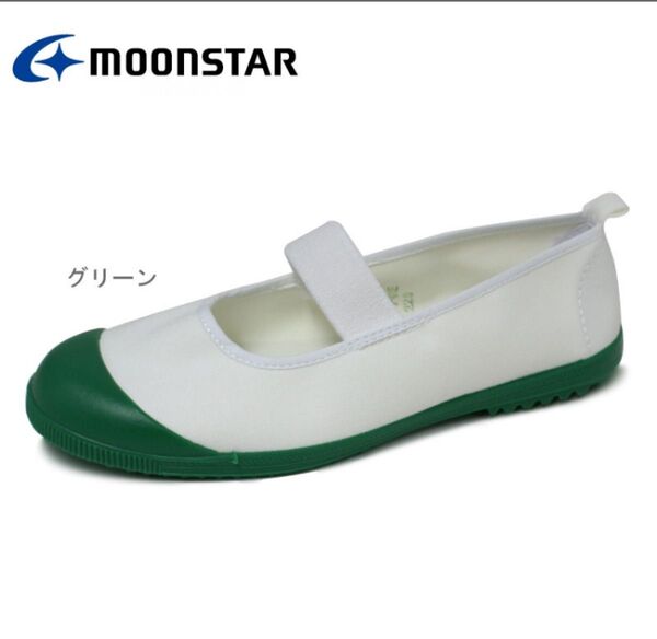 MOONSTAR グリーン 上履き スクールシューズ 24cm シューズ