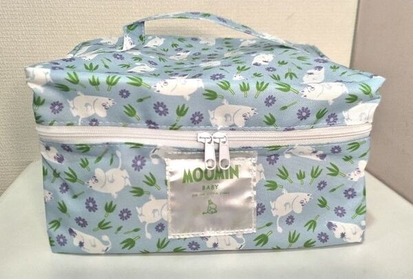 未使用!!たまごクラブのムーミンMOOMIN babyバニティポーチオムツケース 収納 整頓