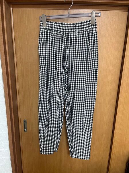 しまむら チェックパンツ シェフパンツ M