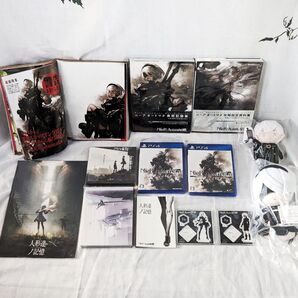 【美品】ニーアオートマタセット(アクスタ、ゲーム、ブルーレイ、CD、ファミ通、攻略本、ぬいぐるみ)