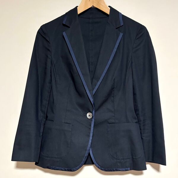 ユナイテッドアローズ UNITED ARROWS 麻混春夏用 ネイビー テーラードジャケット スーツ M