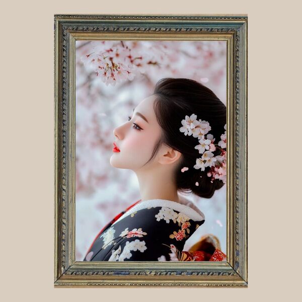 繁栄と美☆ 木花咲耶姫 ☆ No.9【開運風水絵画風ヒーリングアート】