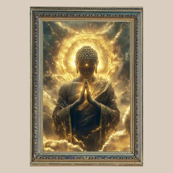 福徳円満☆仏陀☆No.2 【開運風水絵画風ヒーリングアート】