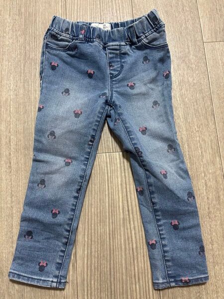 中古 BABY GAP ミニーちゃん デニムレギンス 4years 105cm