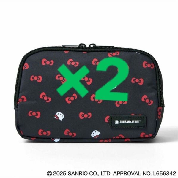 オトナミューズ 4月号付録 HELLO KITTY 才色兼備なコスメポーチ 2個セット