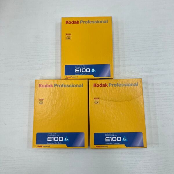 コダック Kodak Kodak エクタクロームE100G 4×5 10シート入 3箱 期限切れ