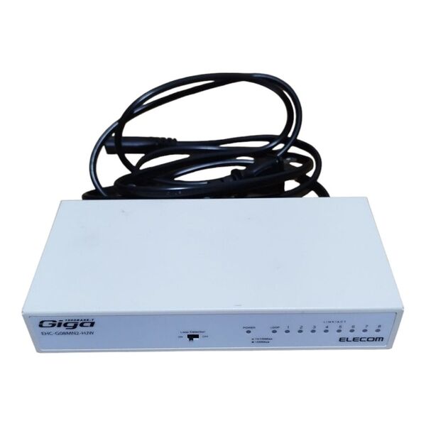 エレコム スイッチングハブ 8ポート ギガビット EHC-G08MN2-HJW