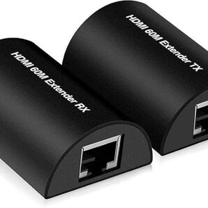 HDMI 60M HDMI信号延長器 防犯カメラ ビデオ会議 監視室