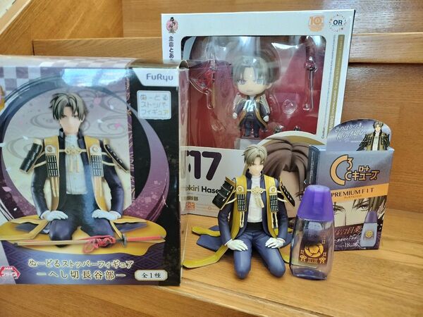 刀剣乱舞 へし切長谷部 ねんどろいど ぬーどるストッパーフィギュア 目薬(空箱)セット