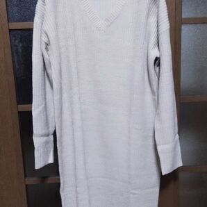 ニット ロングセーター プルオーバー