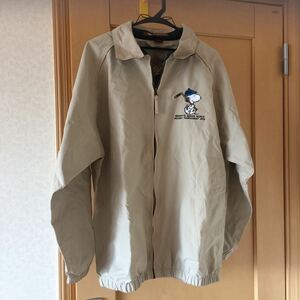 HARRITON Snoopy ジャケット ジャンパー ベージュ メンズ L ハリトン スヌーピー アイスホッケー