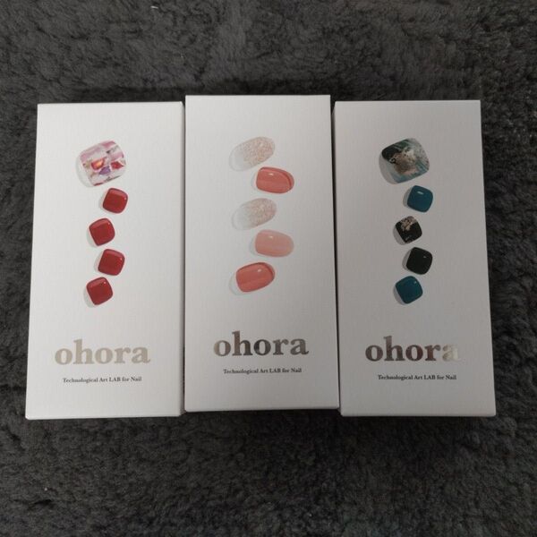 【送料無料】お得セット!ohora未開封3箱+使用済み2箱【ネイルシール】