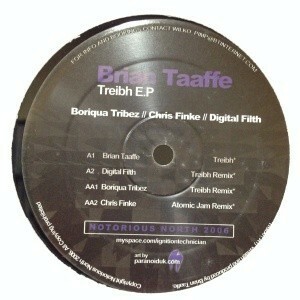 12inchレコード BRIAN TAAFFE / TREIBH E.P