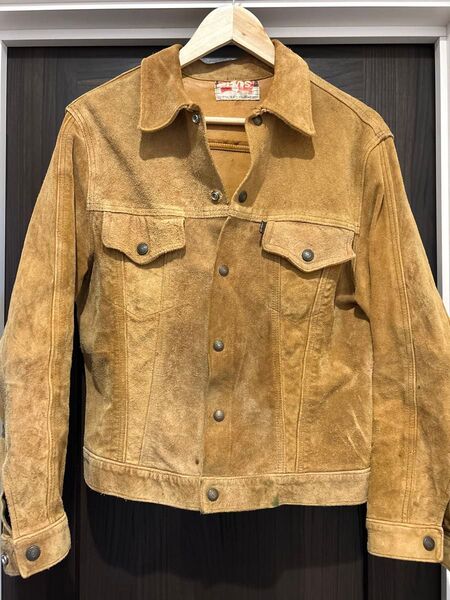70s Levi's 超希少 スモールe スウェードトラッカーズジャケット リーバイス ヴィンテージ