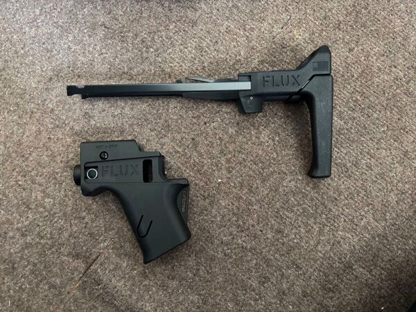 FLUX BRACE グロック ストック グリップ g17専用 エアガン 3件セット 新品未使用 東京マルイ使用可