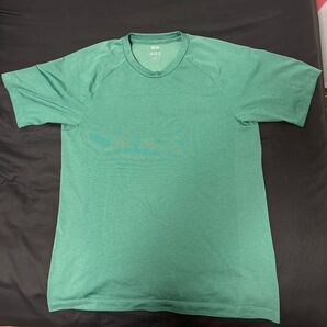 ドライEX クルーネックtシャツ グリーン Lサイズ